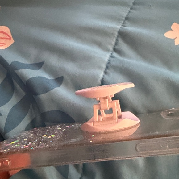 Glitter Phone Case with Stand - Silver - Picture 3 of 3